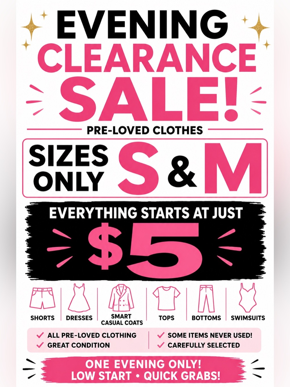 Closet Clearance All Outfit Starts at $5